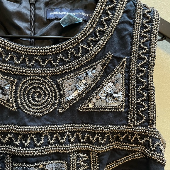 French Connection beaded size 6 top - Picture 9 of 13